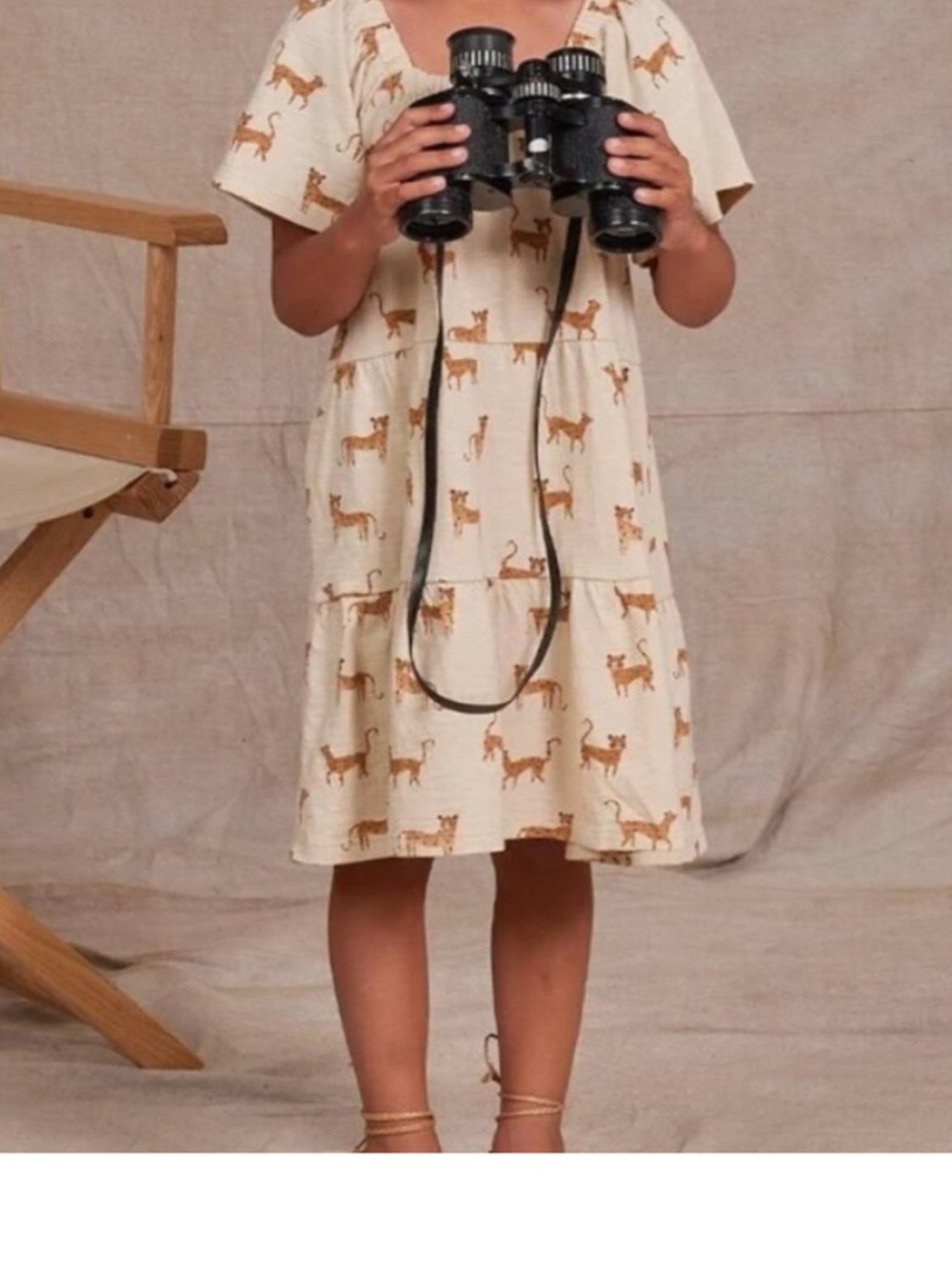 Rylee + cru cheetah dress 6-7 years old